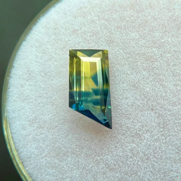 1.13ct Bi Colour Sapphire Bi Colour UNTREATED Fancy Cut Gem