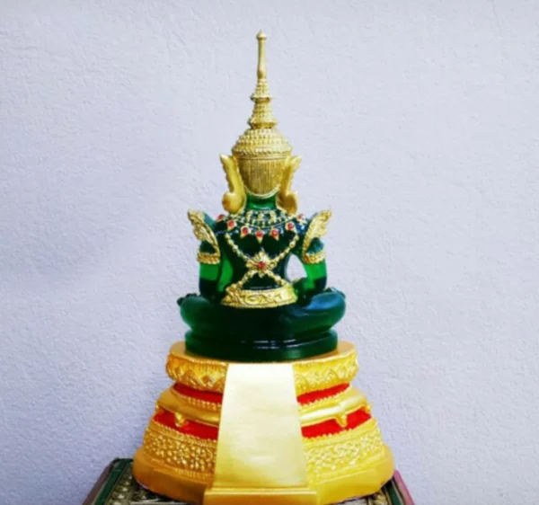 Emerald Thai Buddha Statue, Vintage - Image 2