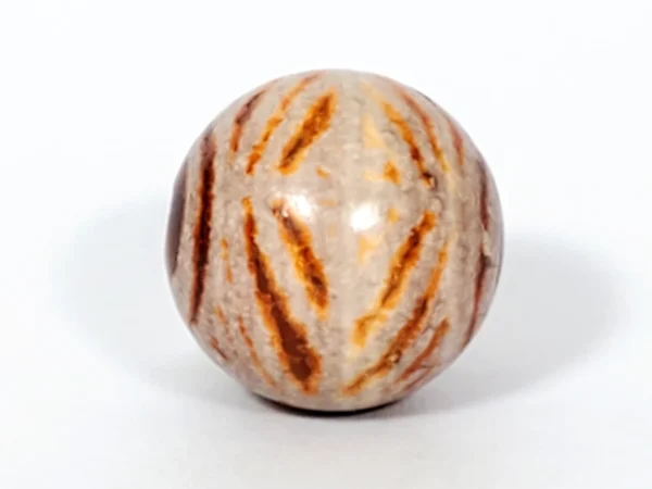 Ancient Round Double Diamond Eye-In-Eye Motif Carnelian Dzi Bead - Image 2