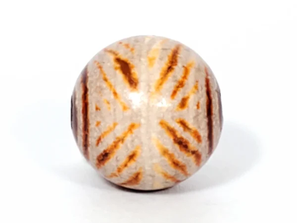 Ancient Round Double Diamond Eye-In-Eye Motif Carnelian Dzi Bead - Image 6