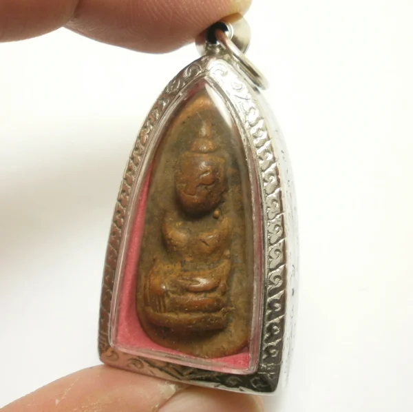 Phra Tiger Cave Buddha Amulet money rich lucky Thai 1,000 years real antique strong life protection luck success healthy peaceful pendant - Image 2