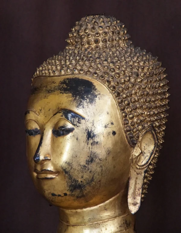 Special antique bronze Thai Buddha statue from Thailand - Image 7