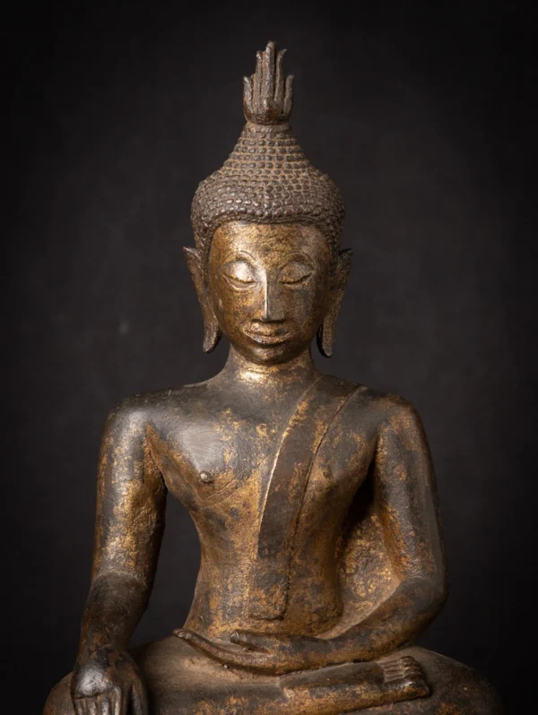 15-16th bronze Thai Lanna Buddha statue from Thailand, 15-16th century - Image 4